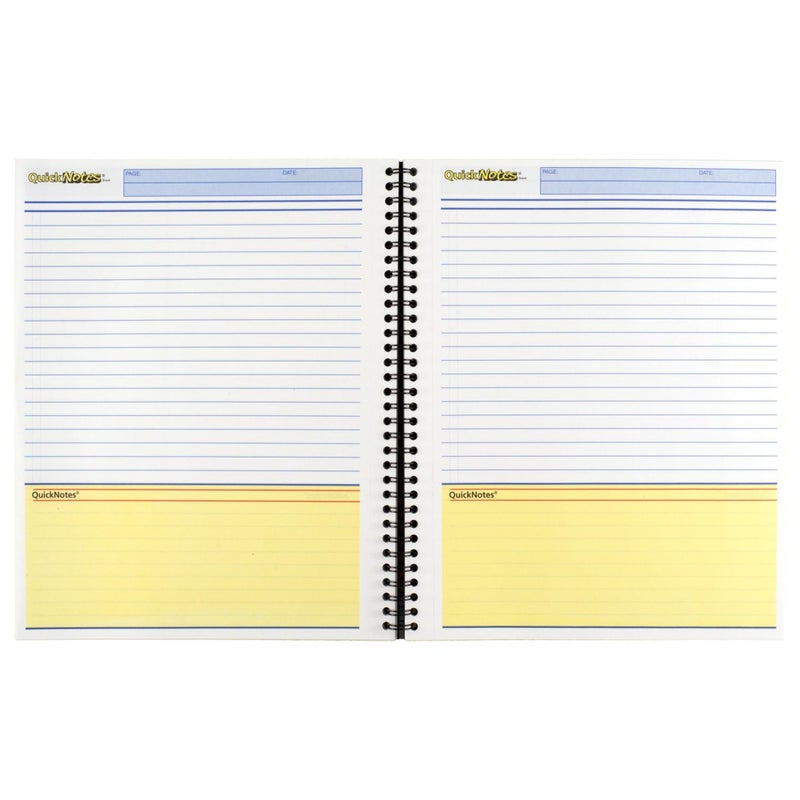 Cambridge Limited Business Notebook with QuickNotes, Legal Ruled Paper, 8" x 11", 80 Sheets, Flexible Soft Touch Cover, Wirebound, Gray (06066) - Image 2